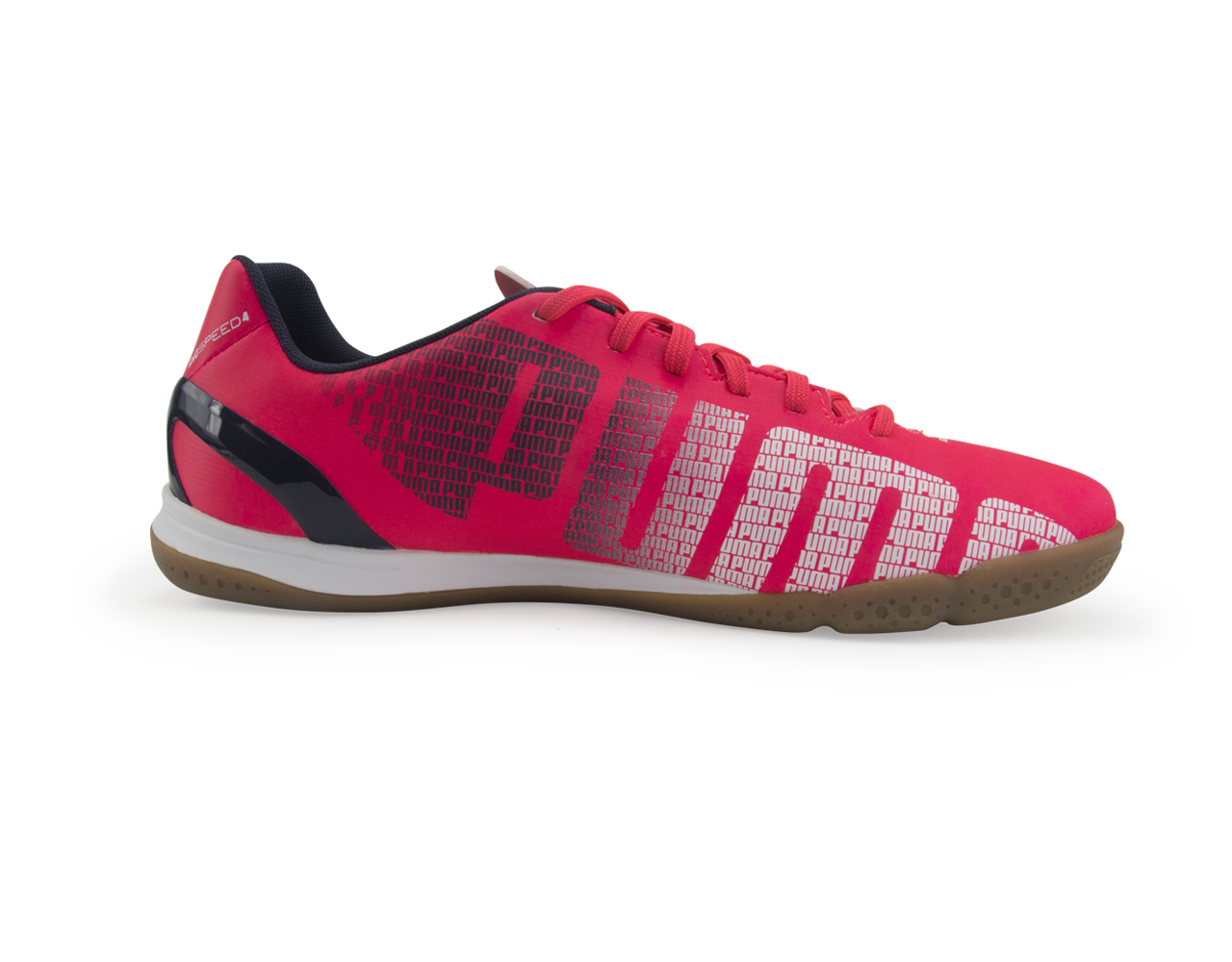 PUMA Men's 4.3 Indoor Soccer Shoes Bright Plasma/White/Peacoat