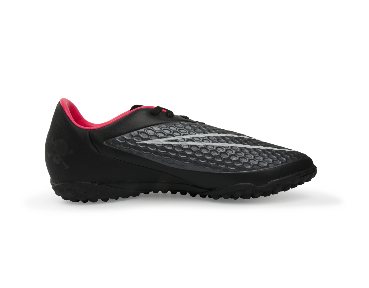 Nike Men's Hypervenom Phelon Turf Soccer Shoes Black/Black/Hyper Punch