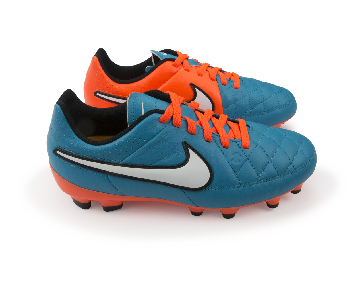 Nike Kids Tiempo Genio Leather FG Neo Turquoise/White/Hyper Crimson