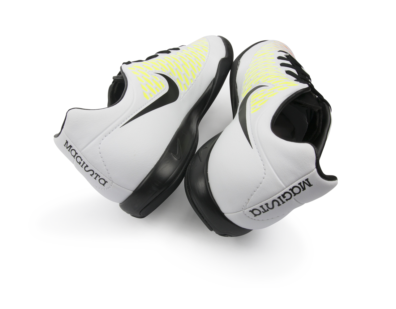 Nike Men's Magista Onda Indoor Soccer Shoes White/Black/Pink Blast/Volt Blanc