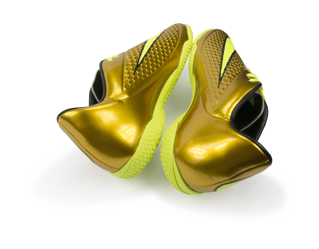 Nike Men's Hypervenom Phelon Indoor Soccer Shoes Metallic Gold/Black/Tour Yellow