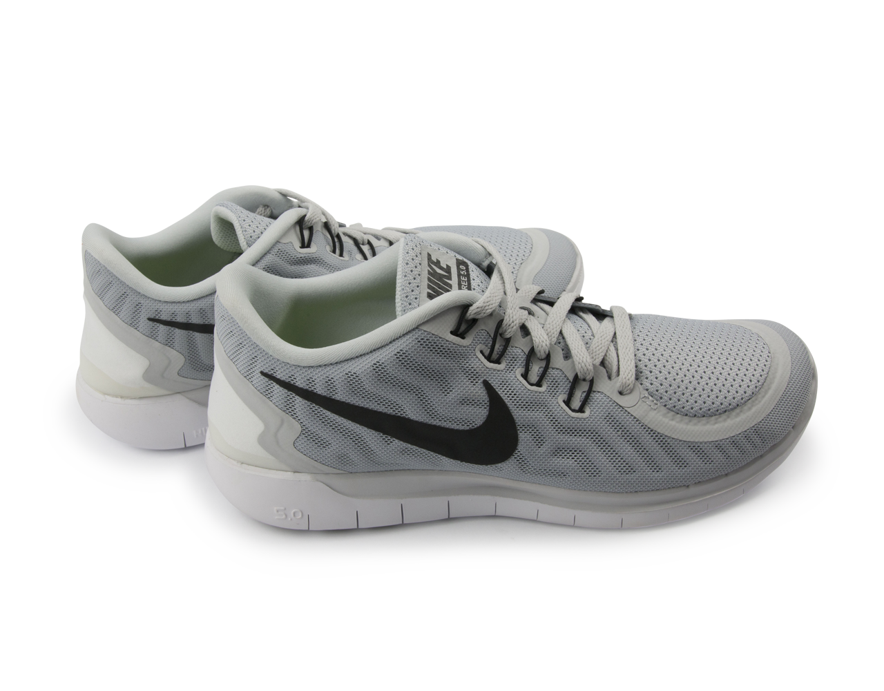 Nike Men's Free 5.0 Running Shoes Pure Platinum/Black/Wolf Grey