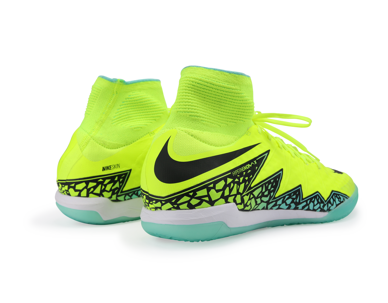 Nike Men's HypervenomX Proximo Indoor Soccer Shoes Volt/Black/Black