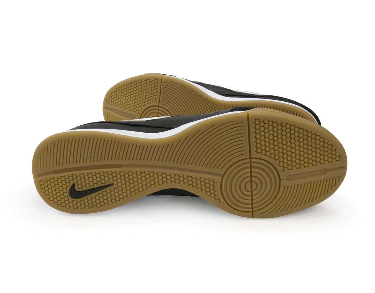 Nike Men's Tiempo Genio II Leather Indoor Soccer Shoes Black/White/Metallic Gold