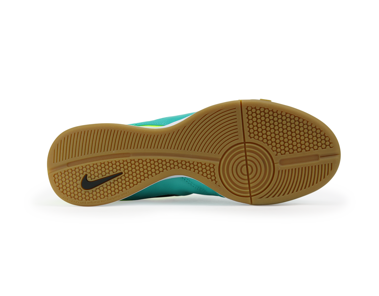 Nike Men's Tiempo Genio II Leather Indoor Soccer Shoes Clear Jade/Black/Volt