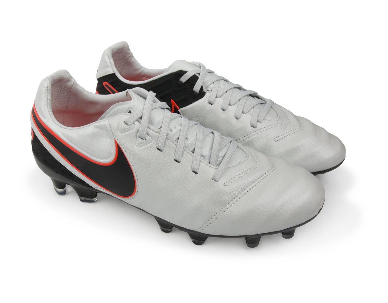 Nike Men's Tiempo Legacy II FG Pure Platinum/Black/Hyper Orange