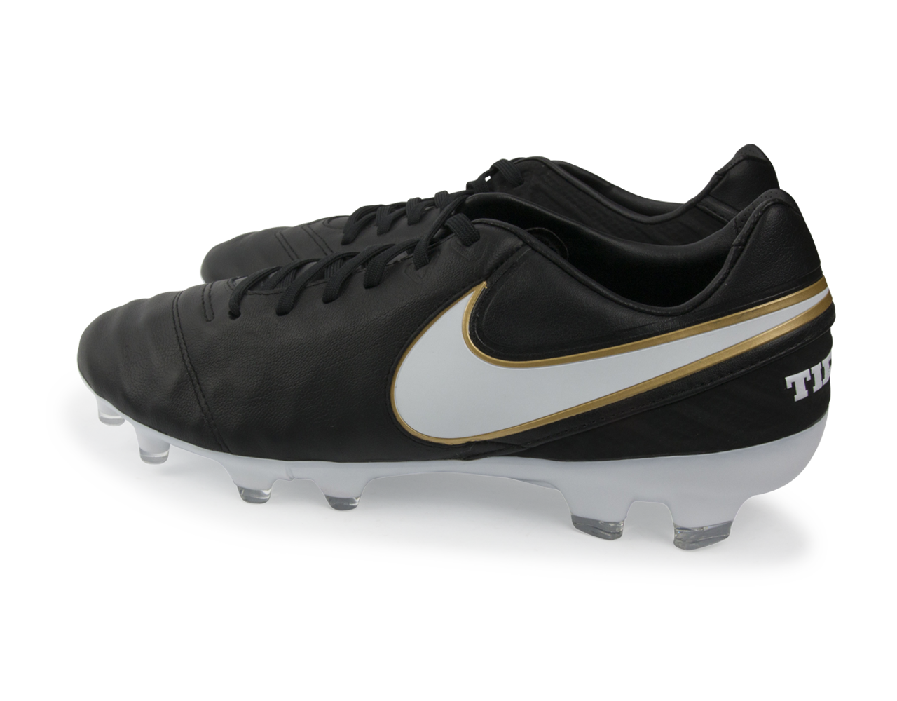 Nike Men's Tiempo Legacy II FG Black/White/Mettallic Gold