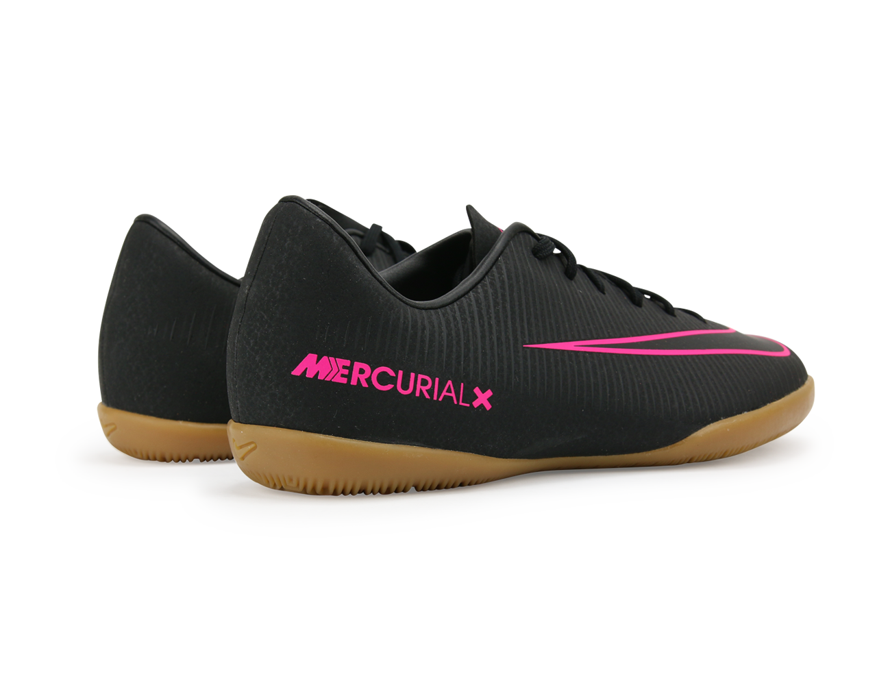 Nike Kids MercurialX Vapor XI Indoor Soccer Shoes Black/Black/Pink Blast