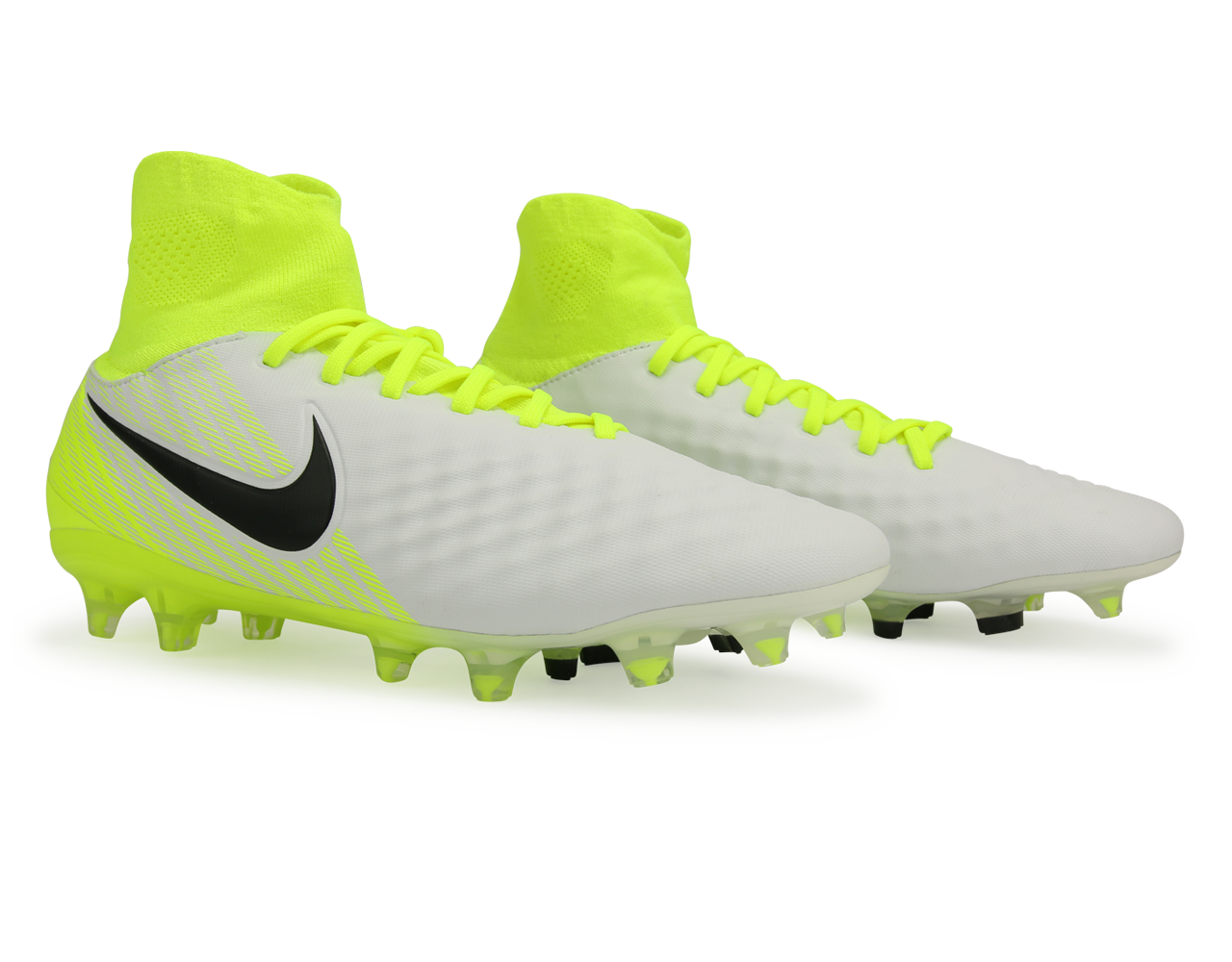 Nike Men's Magista Orden II FG White/Black/Volt/Wolf Grey