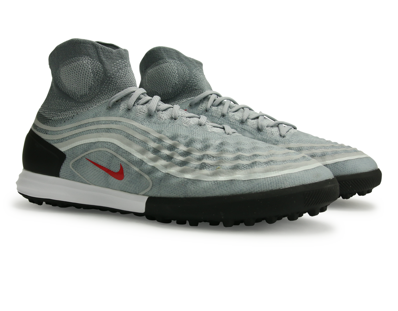 Nike Men's MagistaX Proximo II Dynamic Fit Turf Soccer Shoes Cool Grey/Varsity Red/Black/Wolf Grey