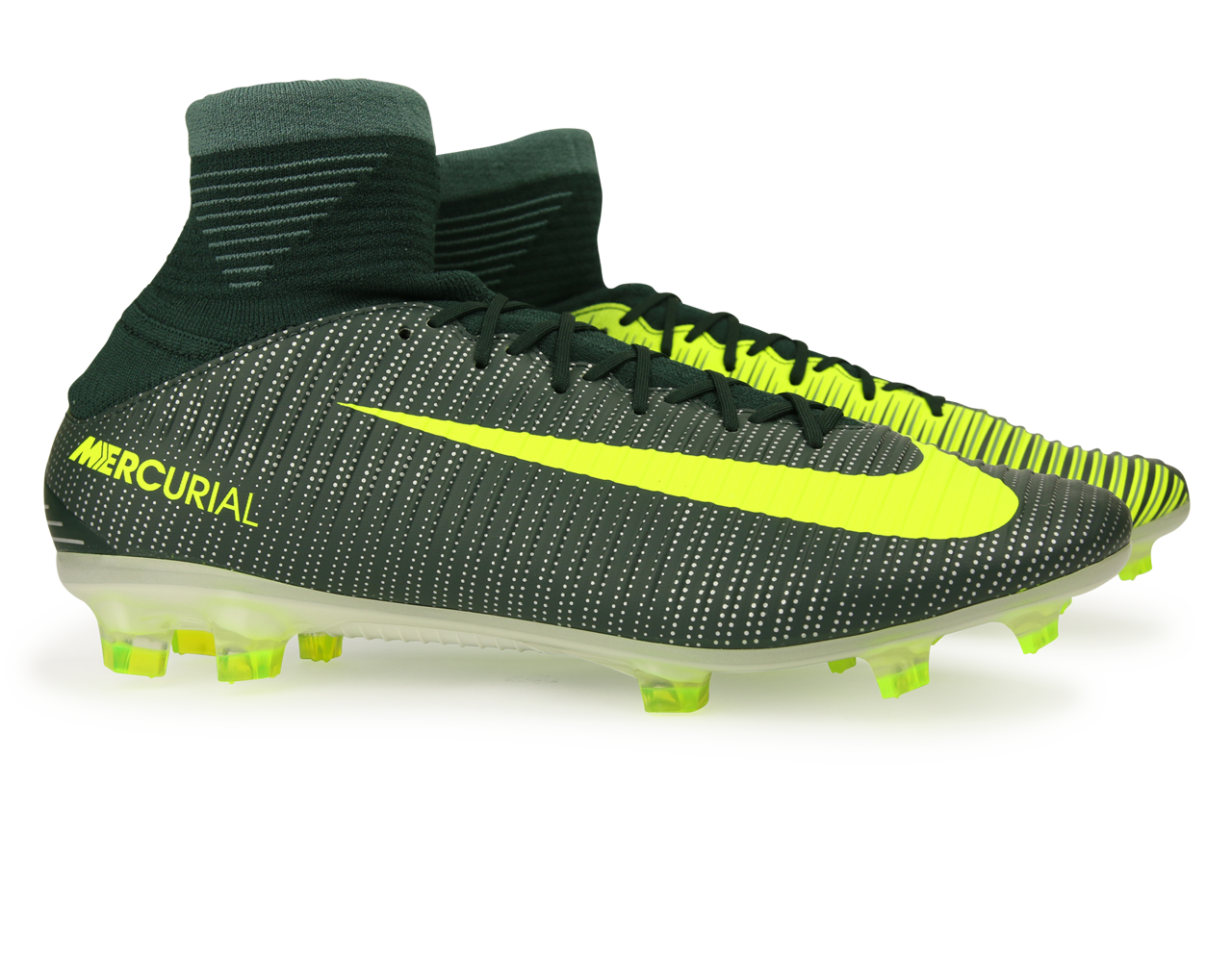 Nike Men's Mercurial Veloce III DF CR7 FG Seaweed/Volt/Hasta/White