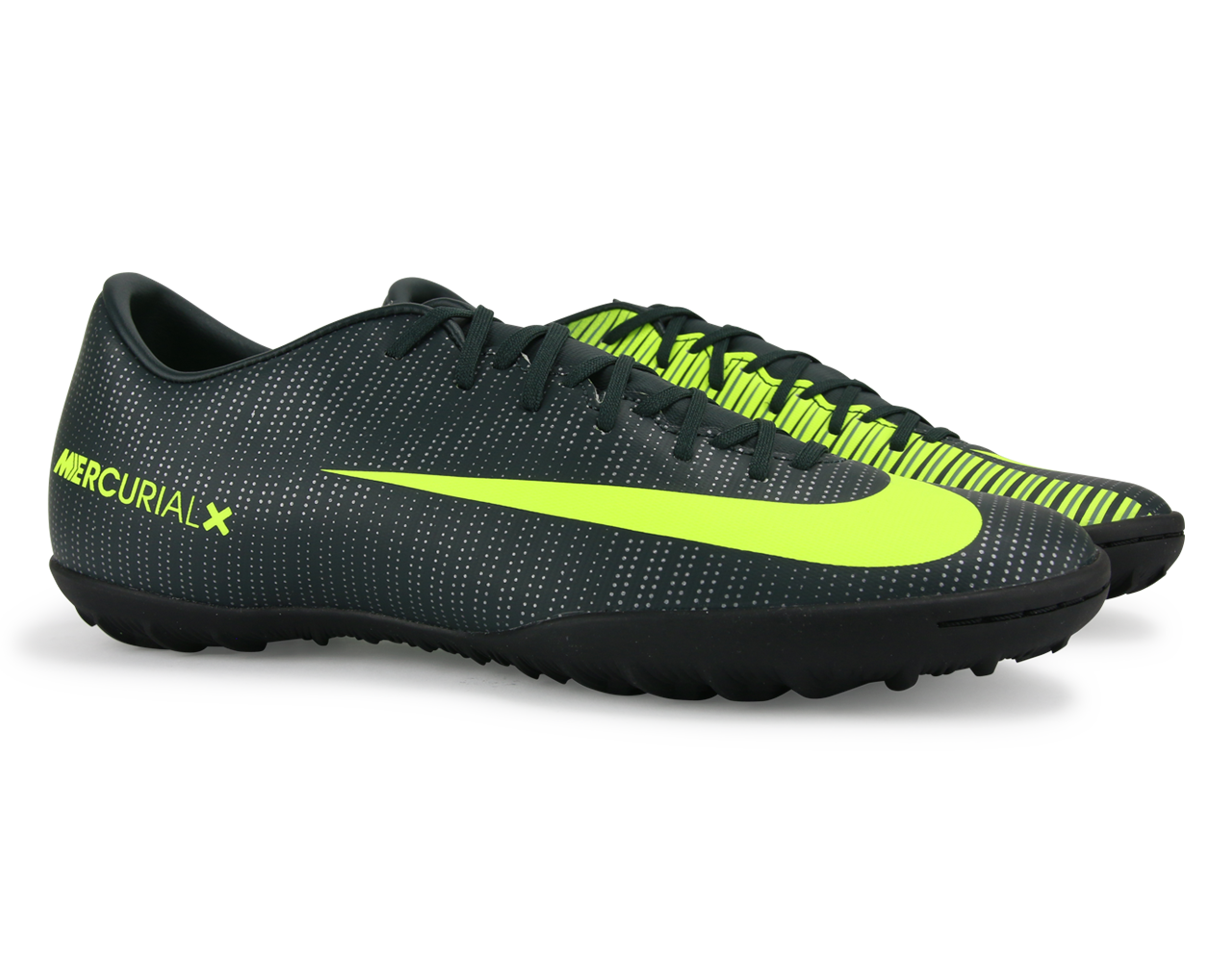 Nike Men's MercurialX Victory VI CR7 Turf Soccer Shoes Seaweed/Volt/Hasta/White