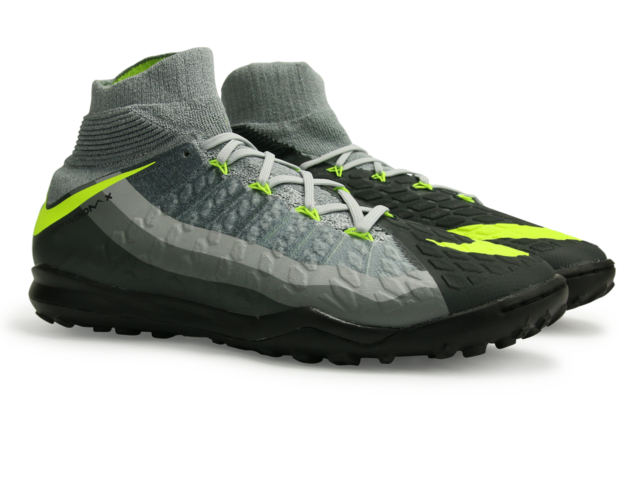 Nike Men's Hypervenom Proximo II Dynamic Fit Turf Soccer Shoes Black/Volt/Dark Grey/Wolf Grey