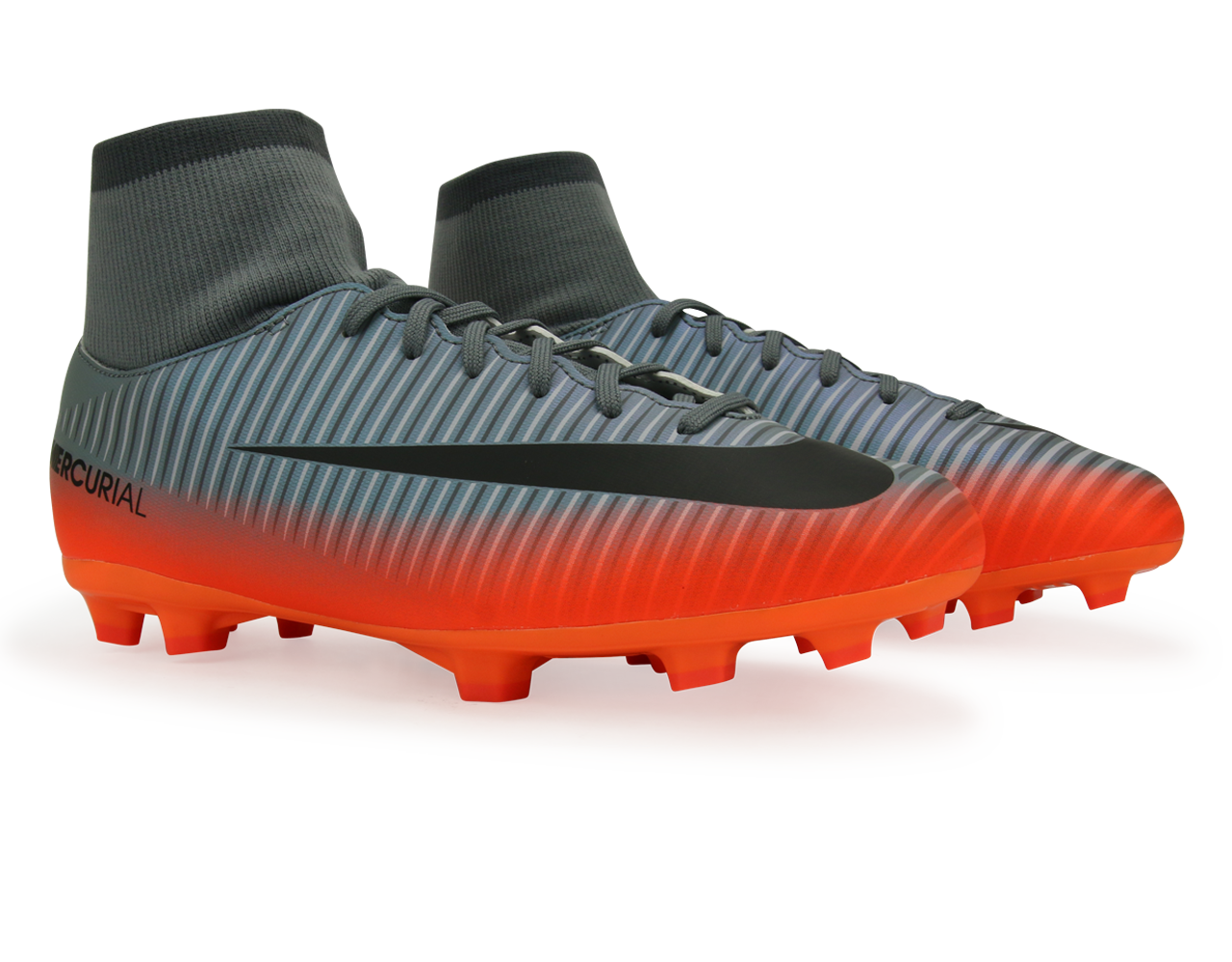 Nike Kids MercurialX Victory VI CR7 Dynamic Fit FG Cool Grey/Metalic Hematite/Wolf Grey