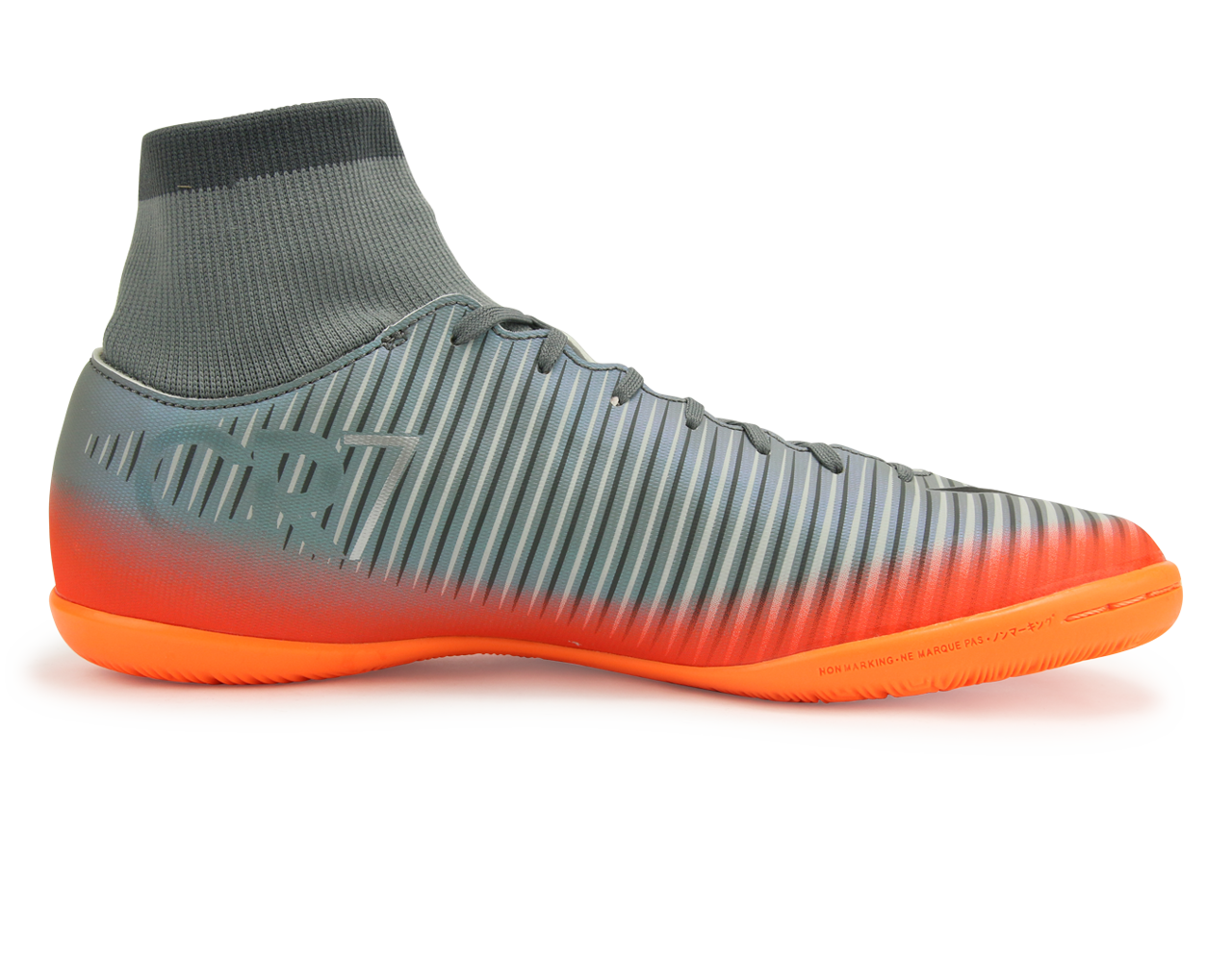 Nike Men's MercurialX Victory VI CR7 Dynamic Fit Indoor Soccer Shoes Cool Wolf GreyGrey/Metallic Hematite