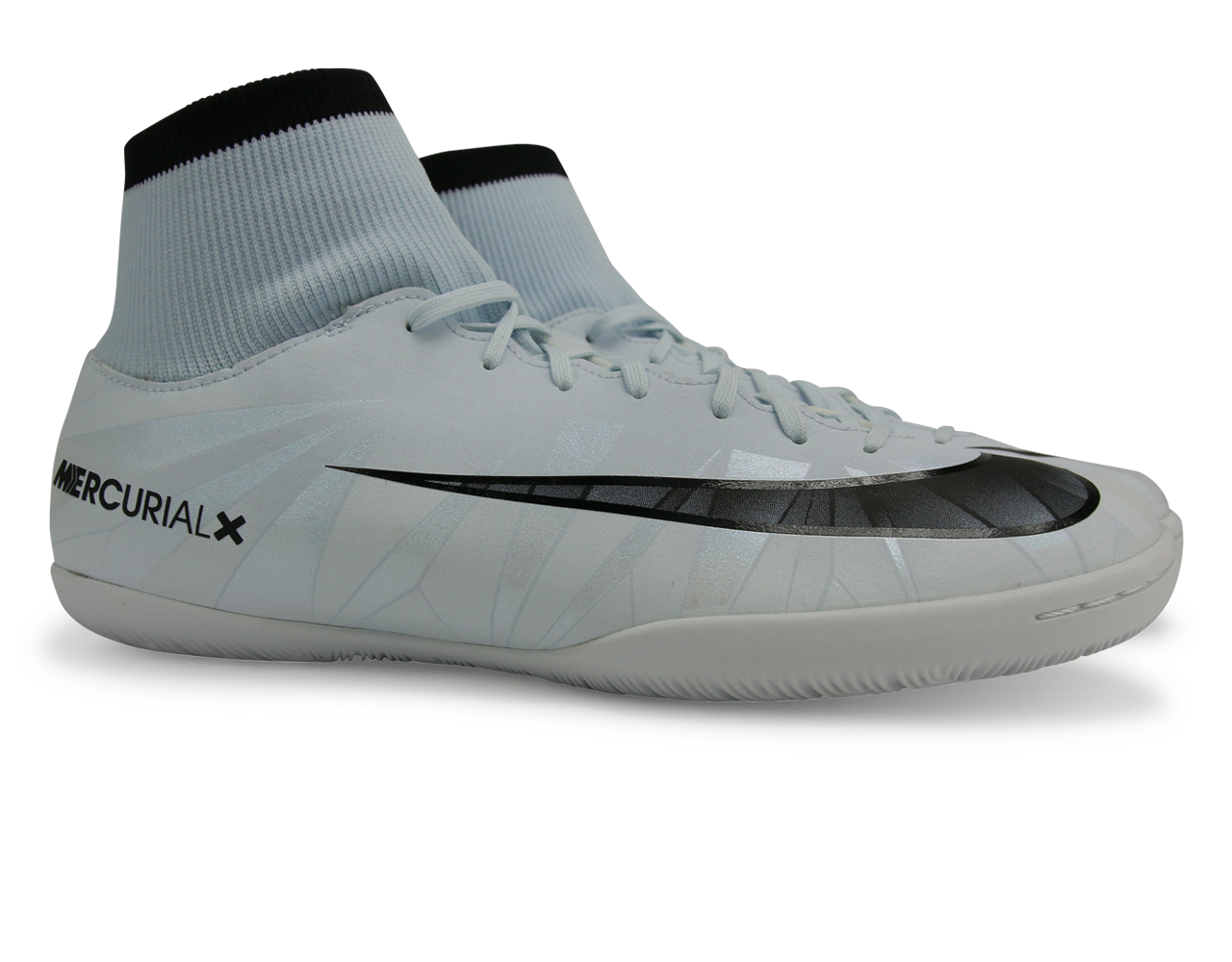 Nike Men's Mercurial Victory VI CR7 DF Indoor Soccer Shoes Blue Tint/Black/White