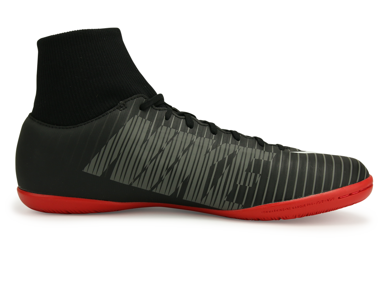 Nike Men's MercurialX Victory VI Dynamic Fit Indoor Soccer Shoes Black/White/Dark Grey