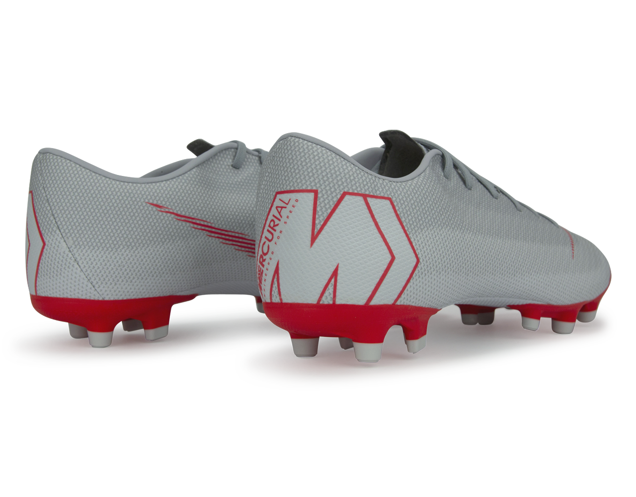 Nike Men's Mercurial Vapor 12 Academy FG Wolf Grey/Light Crimson