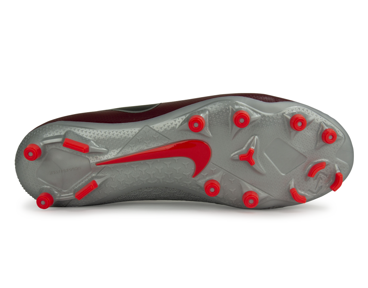 Nike Men's PhantomVSN Academy DF FG/MG Team Red/Metalic Dark Grey
