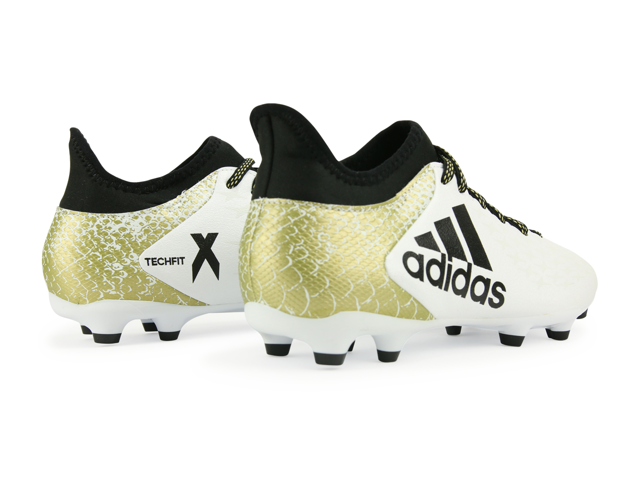 adidas Men's X 16.3 FG/AG White/Core Black/Gold Metalic