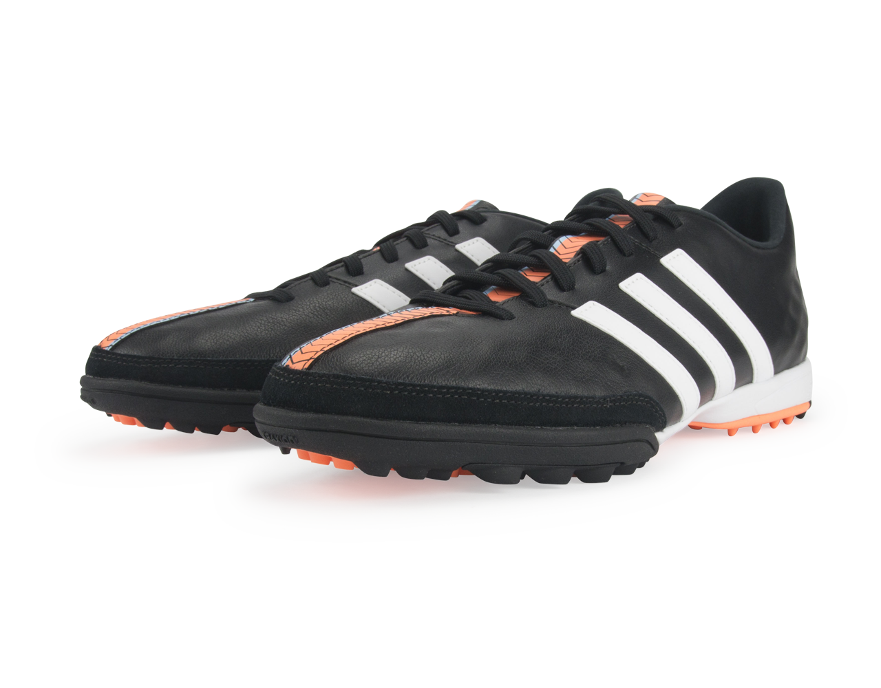 adidas Men's 11Nova Turf Soccer Shoes Core Black/White/Flash Orange