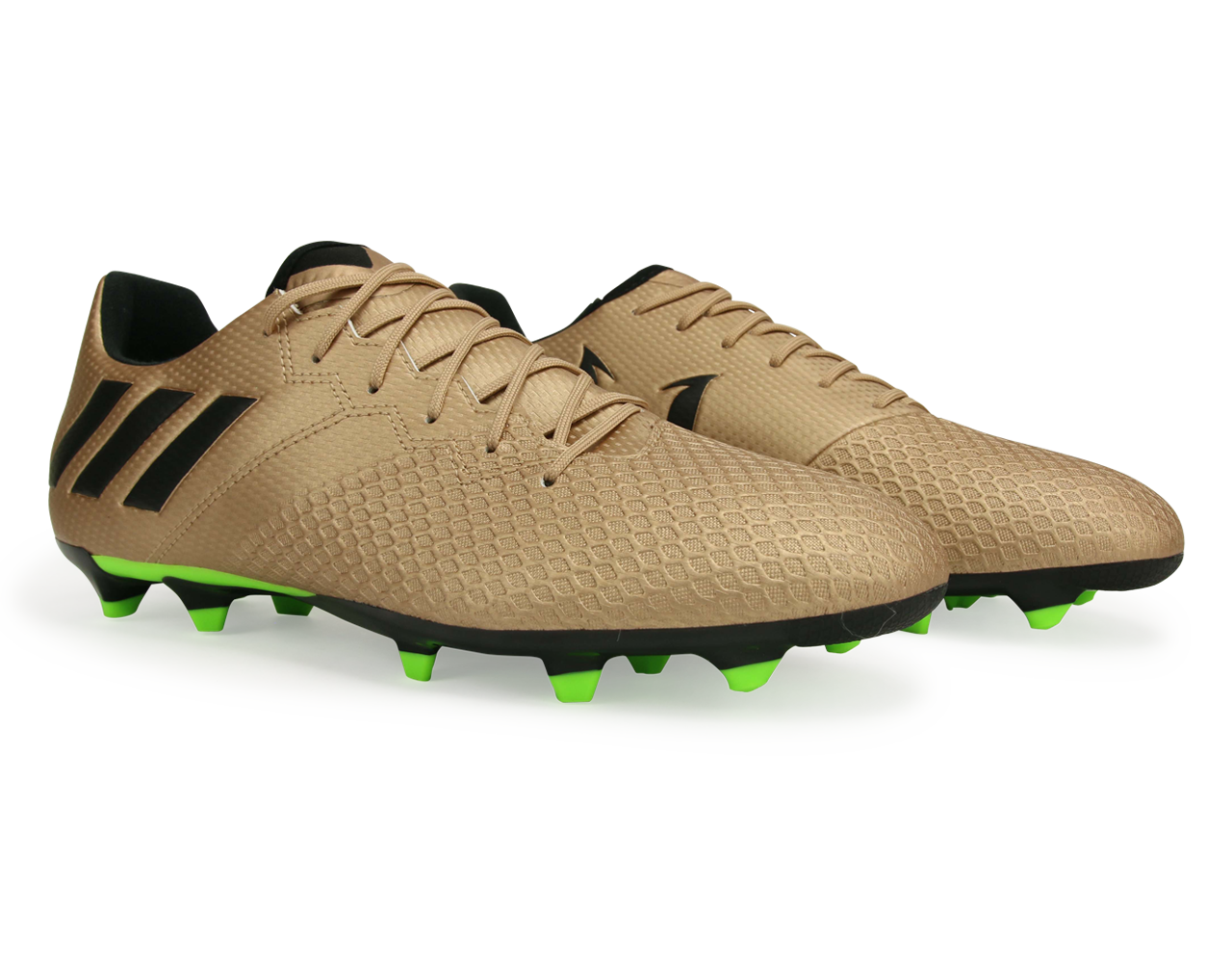 adidas Men's Messi 16.3 FG Copper Metallic/Core Black/Solar Green
