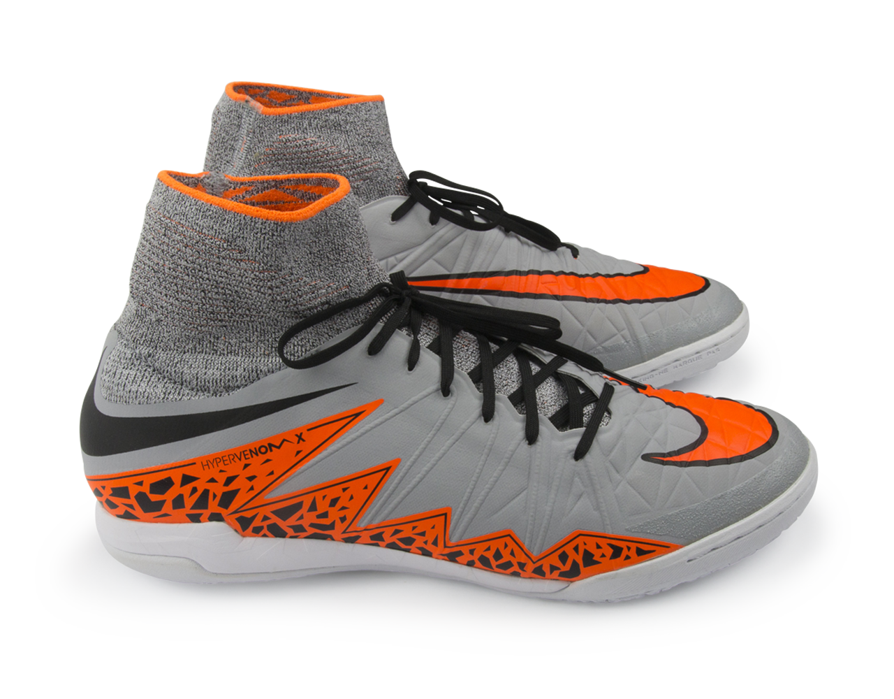 Nike Men's Hypervenom Proximo Indoor Soccer Shoes Wolf Grey/Total Orange/Black
