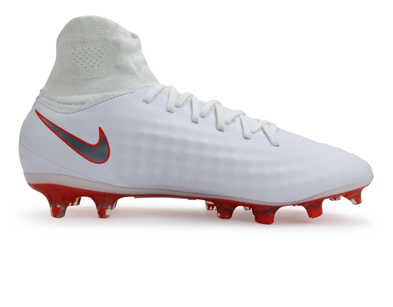 Nike Men's Magista Obra 2 Pro DF FG Dark White/Metallic Cool Grey/Light Crimson