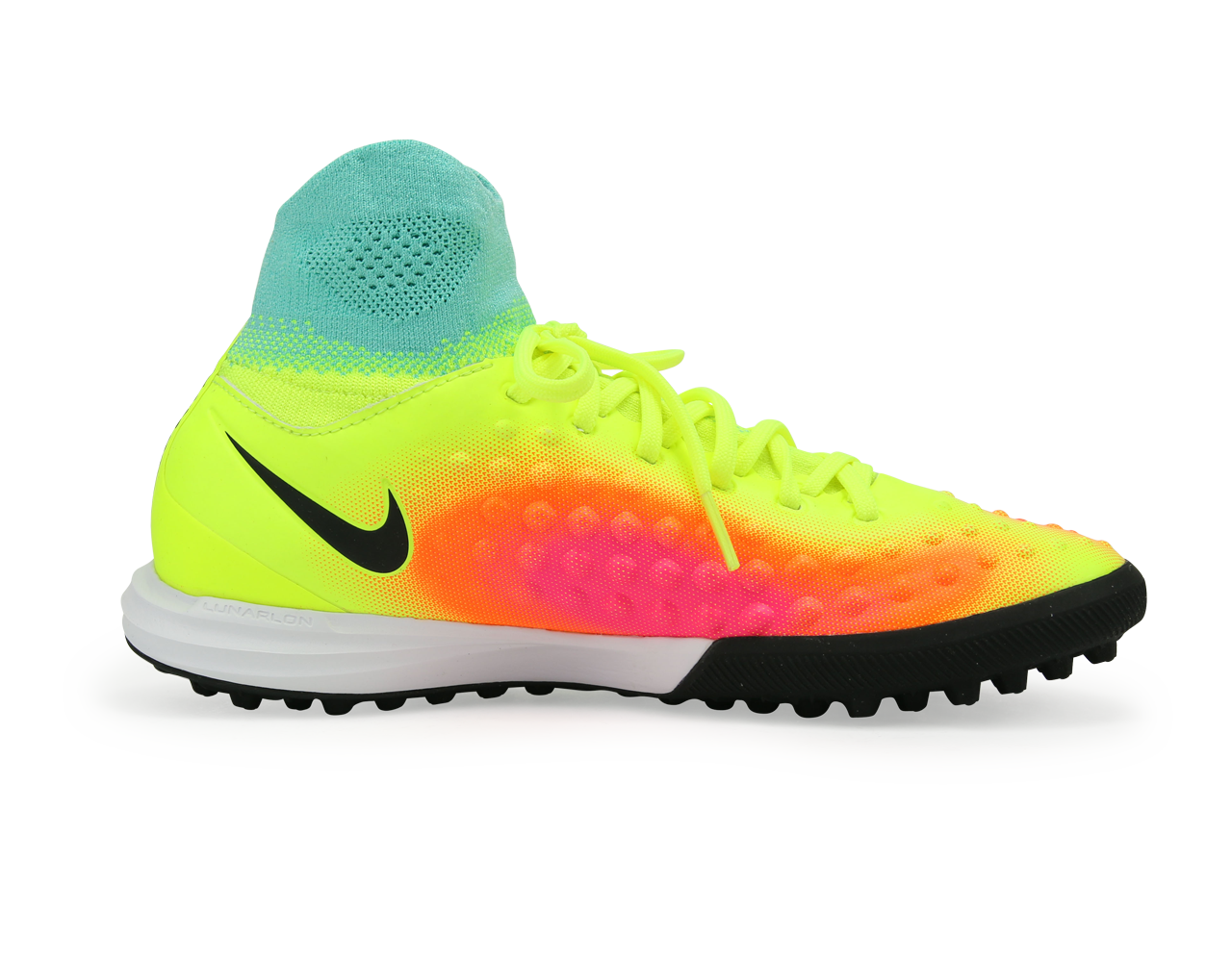 Nike Kids MagistaX Proximo Turf Soccer Shoes Volt/Black/Total Orange