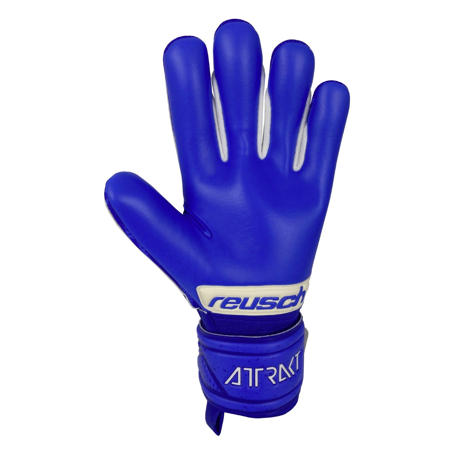 Reusch Men's Goalkeeper Attrakt Grip Evolution Fingersave Goalkeeper Gloves Blue/White
