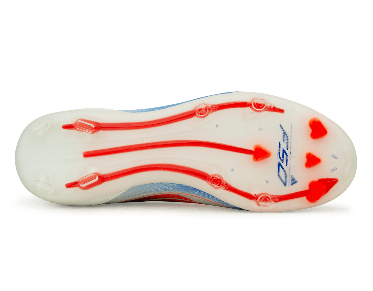 adidas Kids F50 Pro Laceless FG White/Lucid Blue