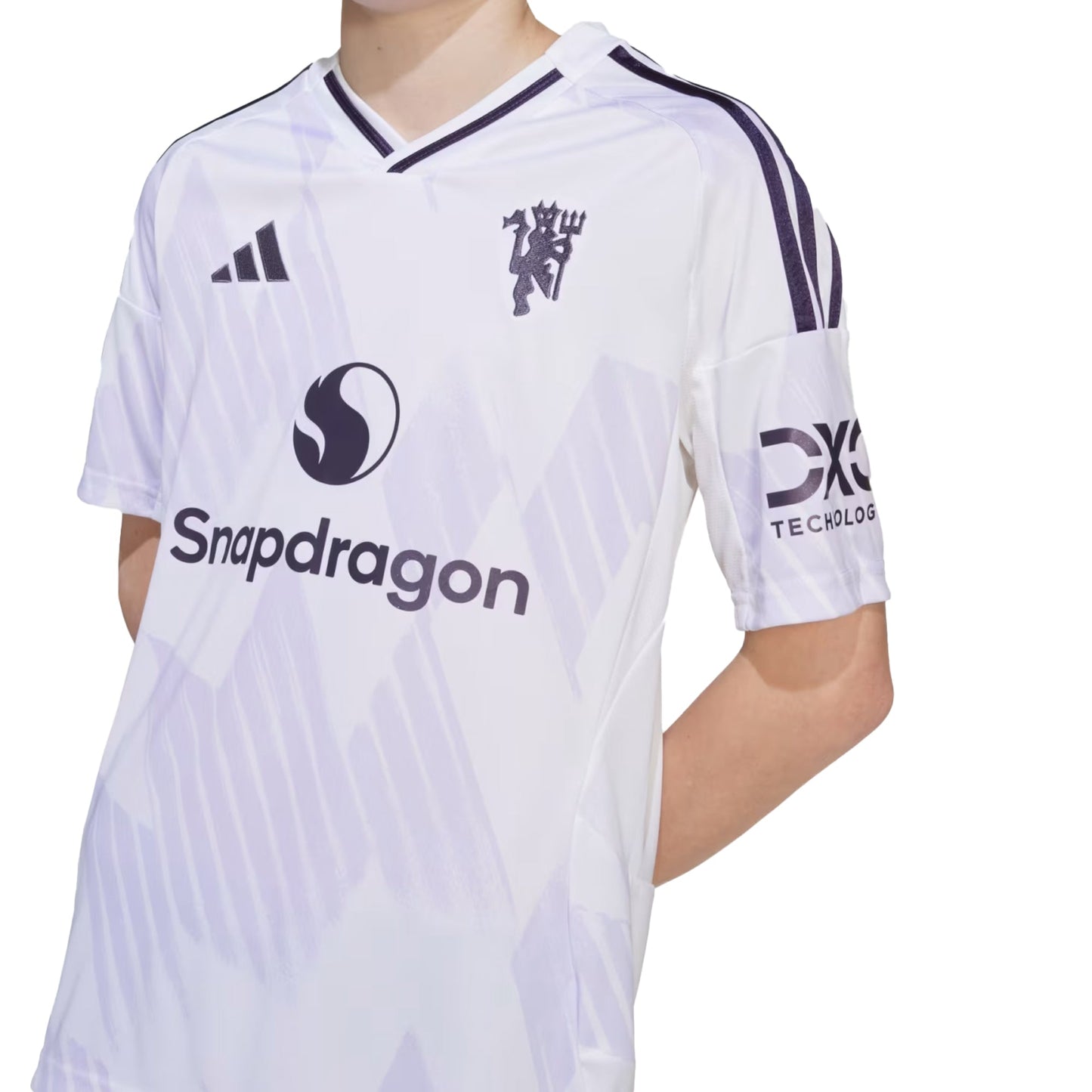 adidas Kids Manchester United 2025/26 Away Jersey White