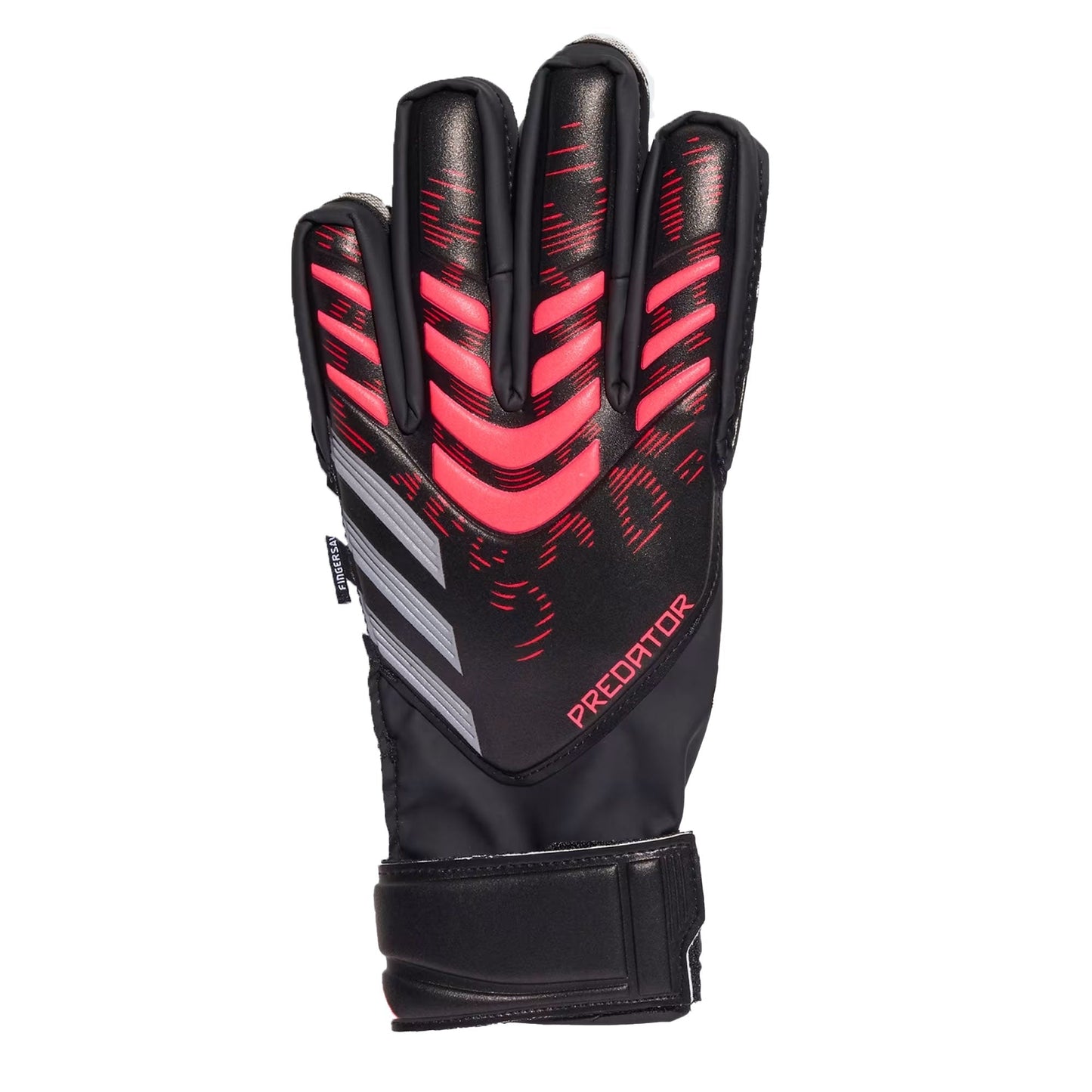 adidas Kids Predator Match Fingersave Goalkeeper Gloves Black/Pink
