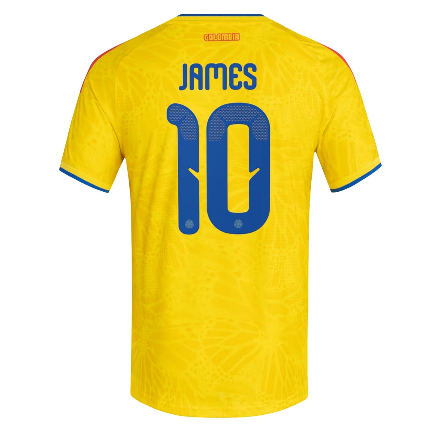 adidas Men's Colombia World Cup 2026 Authentic Home Jersey w/ James #10 Printing