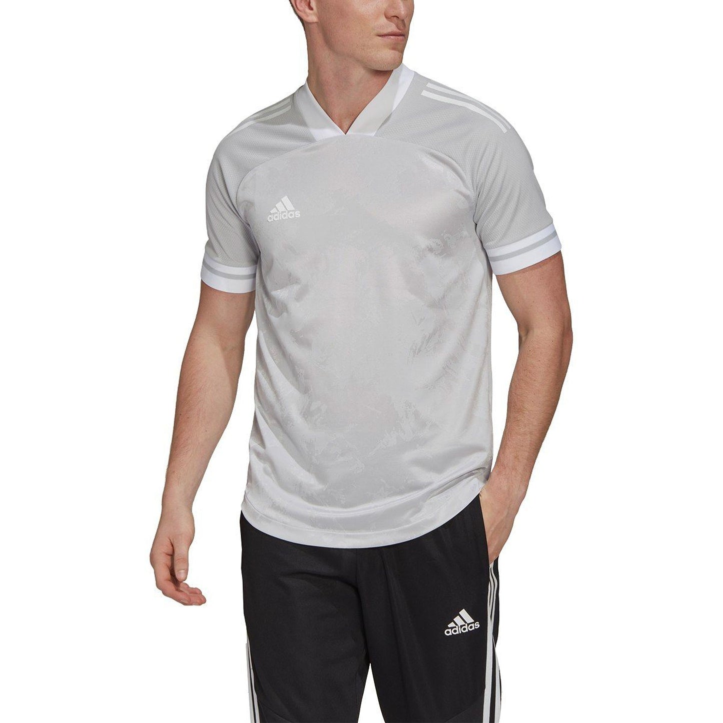 adidas Men's Condivo 20 Jersey Light Grey/White
