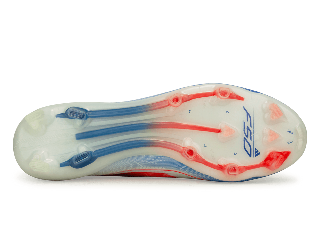 adidas Men's F50 Elite Laceless FG White/Lucid Blue