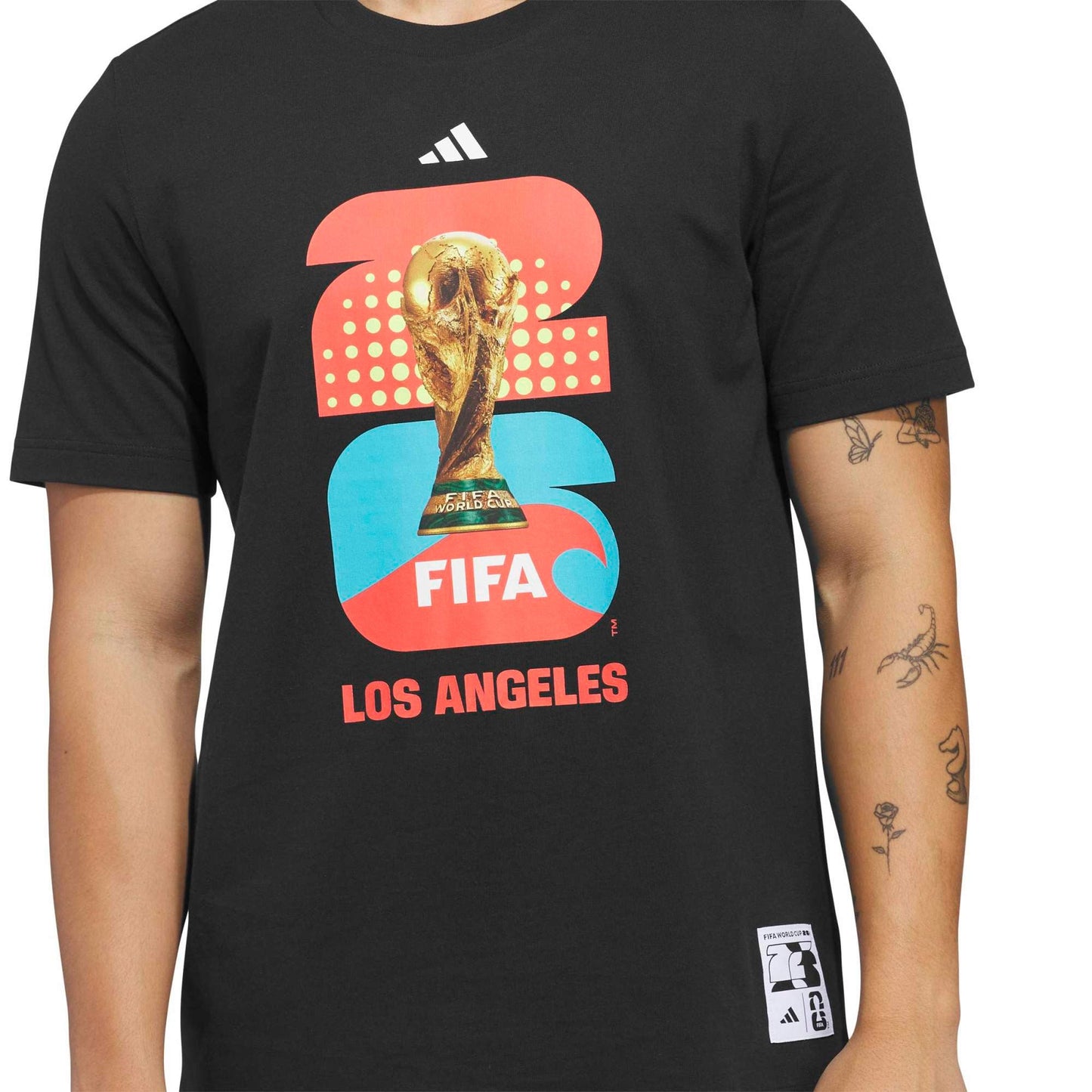 adidas Men's FIFA World Cup 2026 Host city Los Angeles Graphic Tee Black
