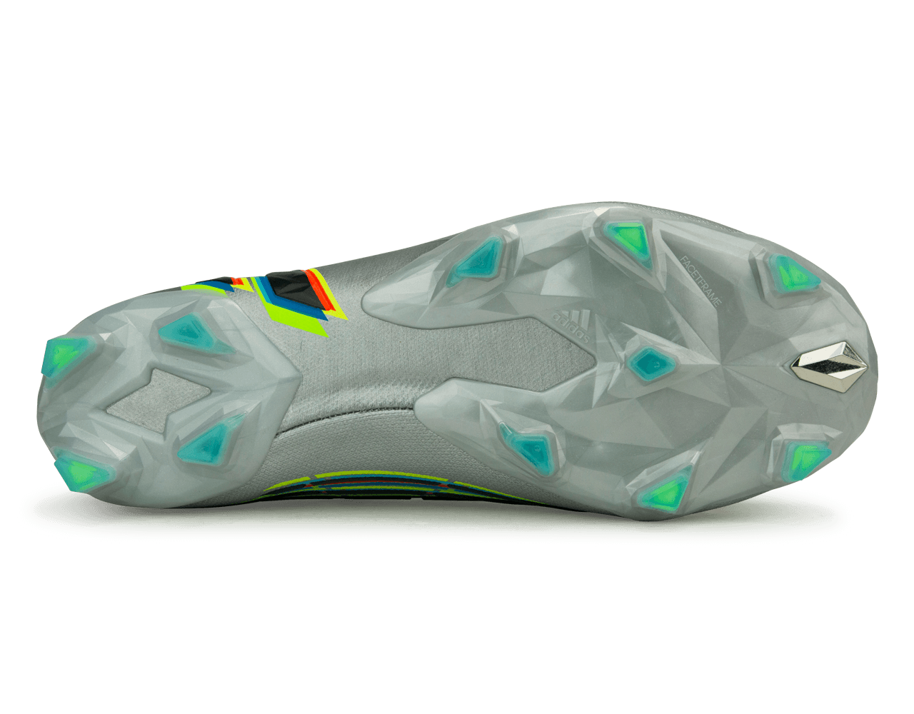 adidas Men's Predator Edge.1 FG Silver Metallic/ Solar Green