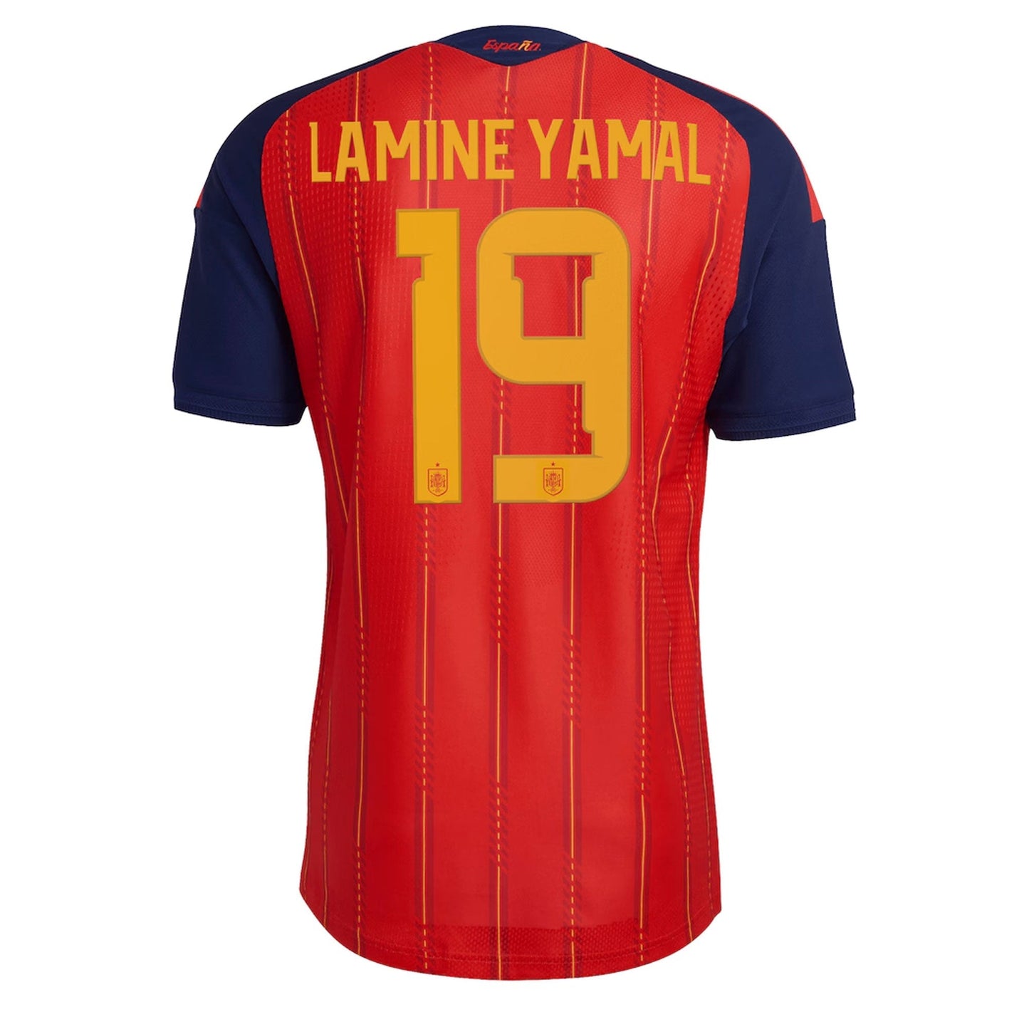 adidas Men's Spain World Cup 2026 Authentic Home Jersey w/ Lamine Yamal #19 Printing