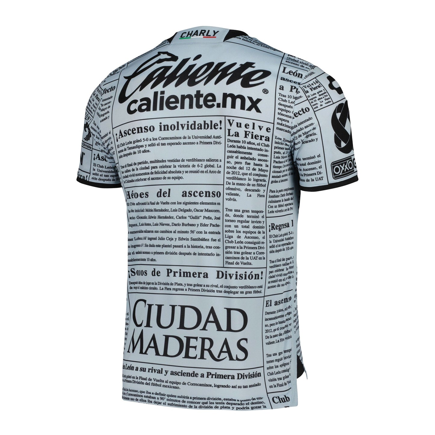 Charly Men's León 2022/23 Authentic Away Jersey Grey/Black