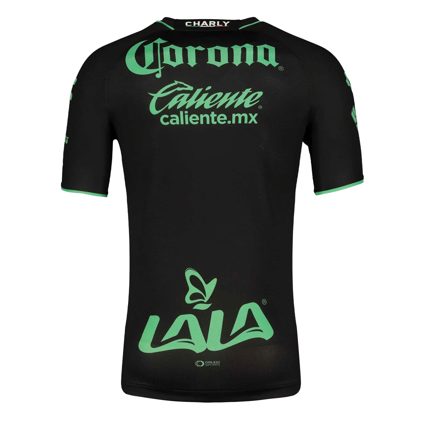 Charly Men's Santos Laguna 2023/24 Authentic Away Jersey Black/Green