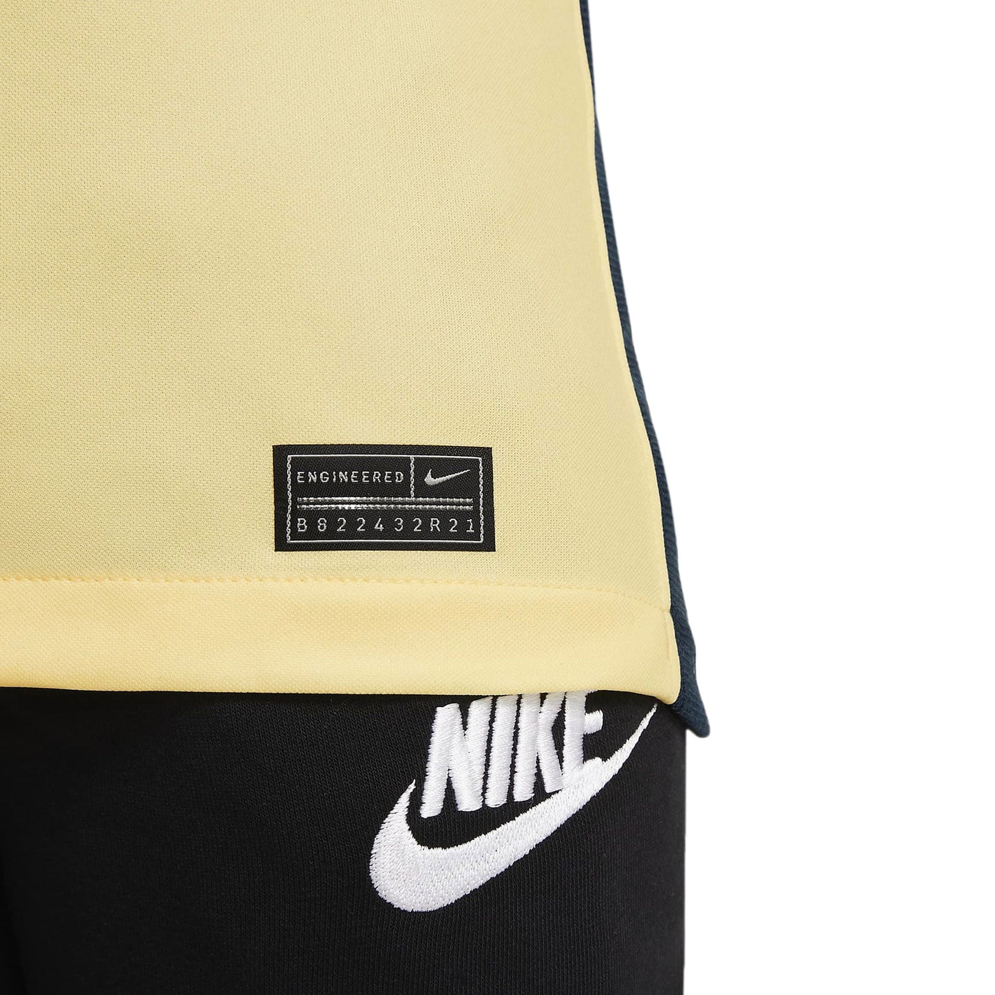 Nike Kids Club America 2021/22 Home Jersey Lemon Chiffon/Armory Navy