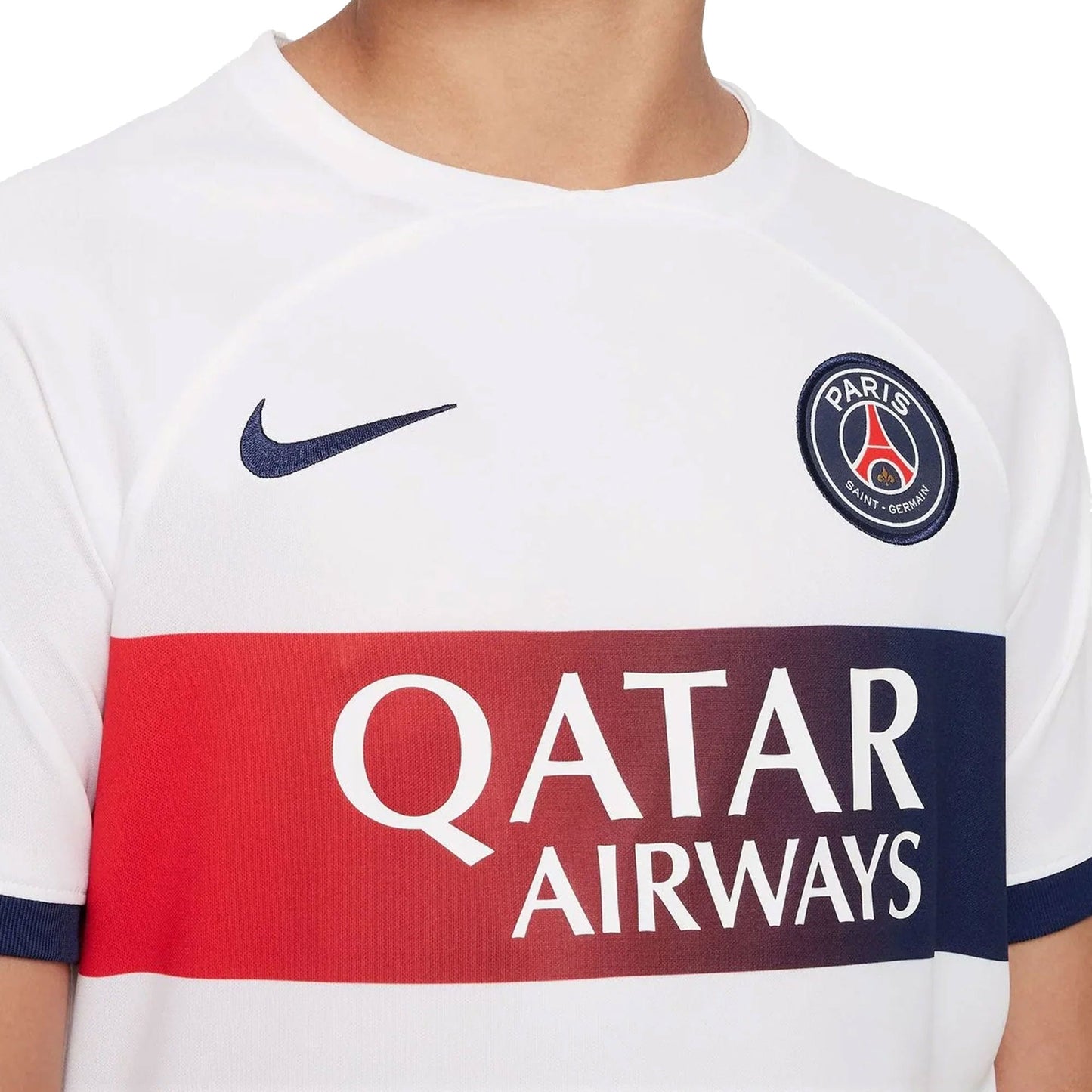 Nike Kids PSG 2023/24 Away Jersey White