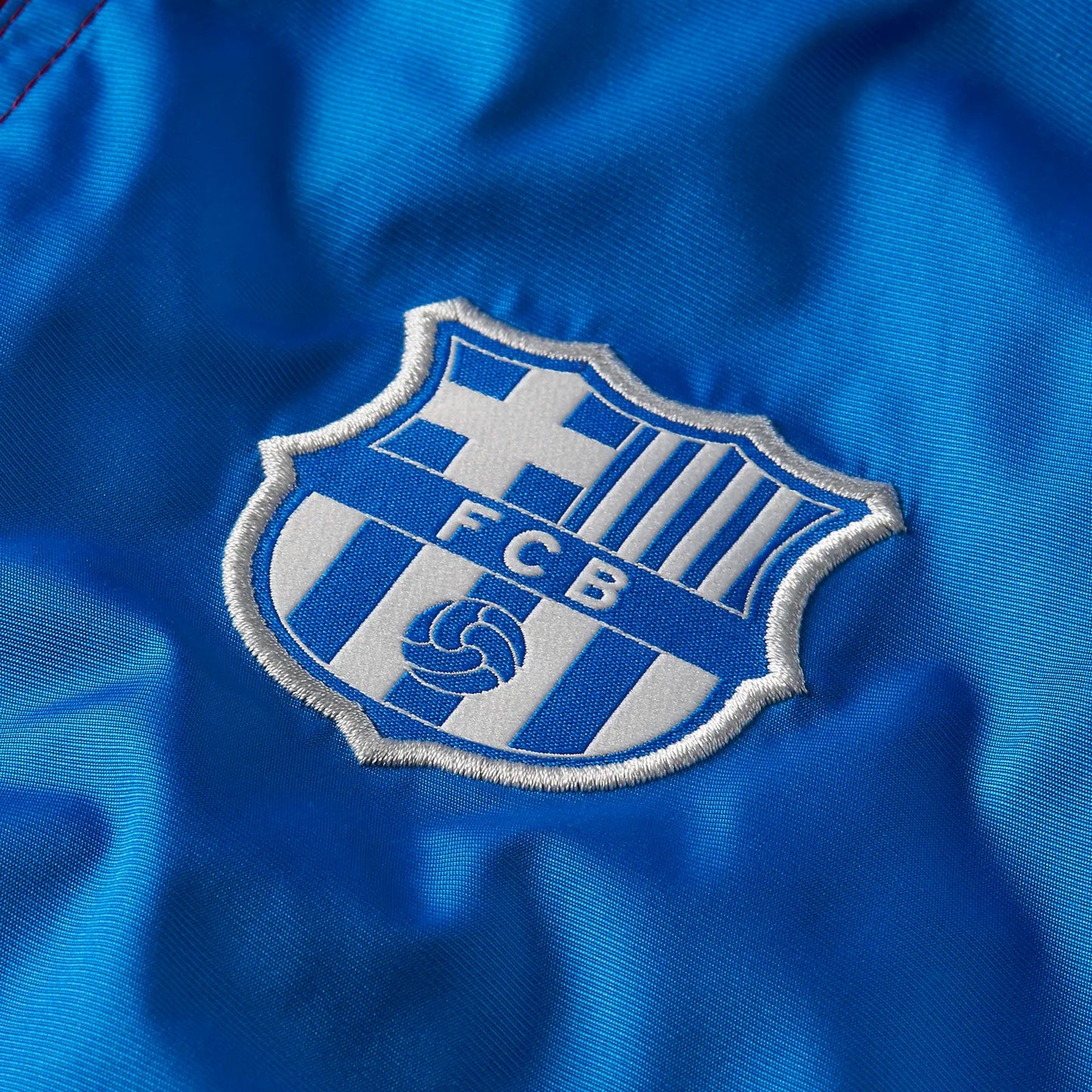 Nike Men's FC Barcelona 2021/22 Anorak Jacket Blue/Red