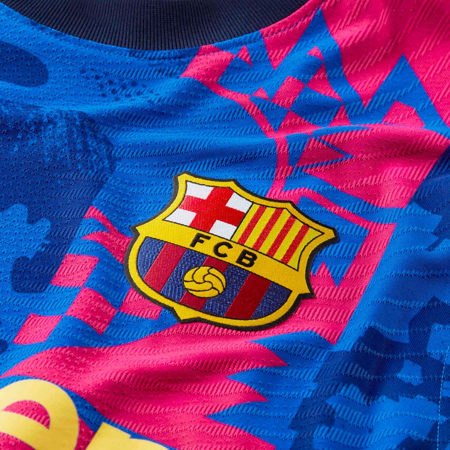 Nike Men's FC Barcelona 2021/22 Dri-FIT ADV Third Match Jersey Hyper Royal/Varsity Maize