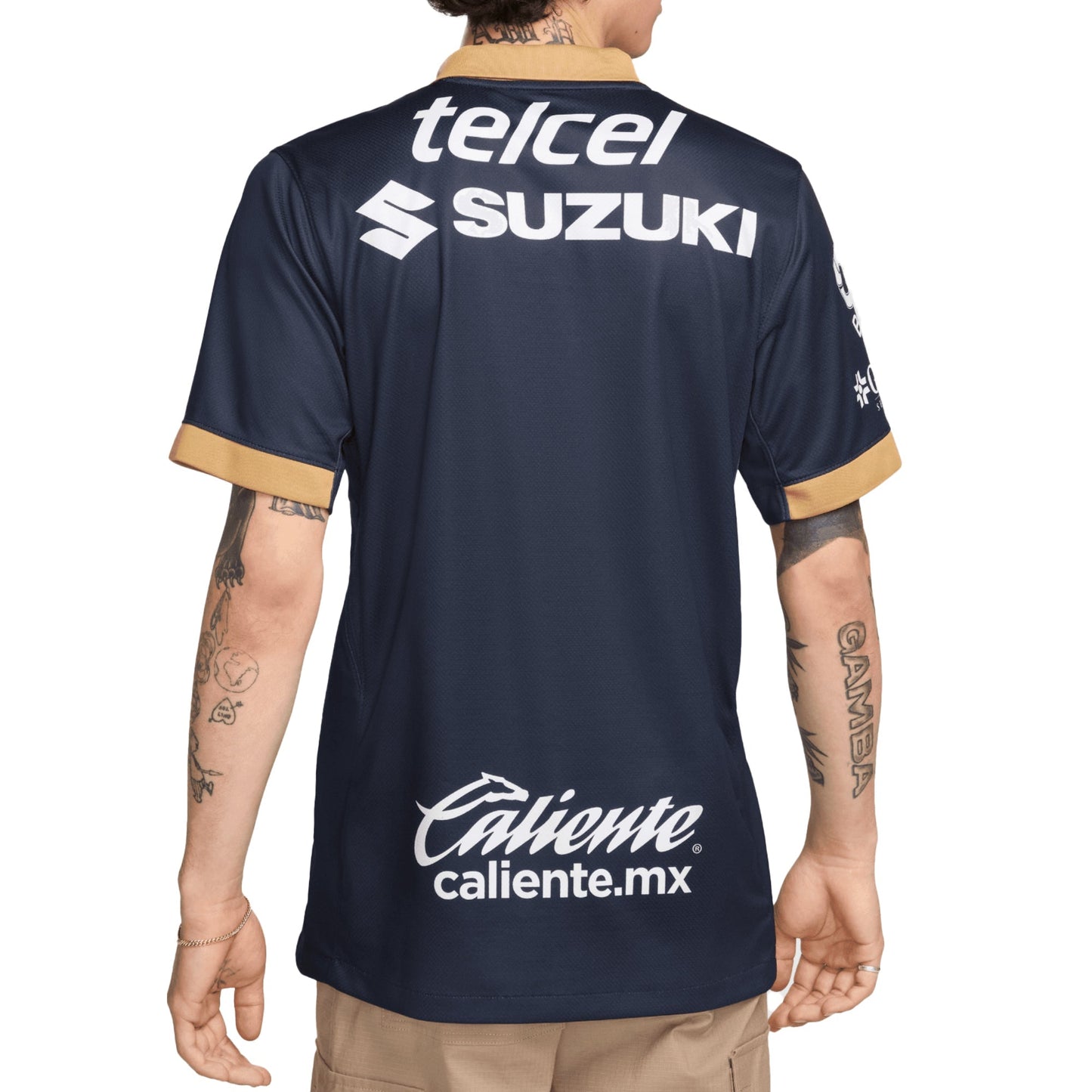 Nike Men's Pumas UNAM 2024/25 Away Jersey Obsidian/Truly Gold/White