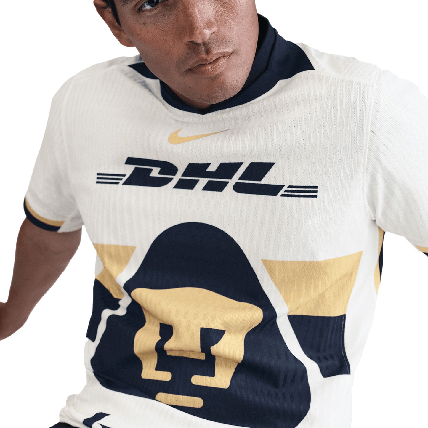 Nike Men's Pumas UNAM 2025/26 Dri-FIT ADV Home Jersey White/Navy/Gold