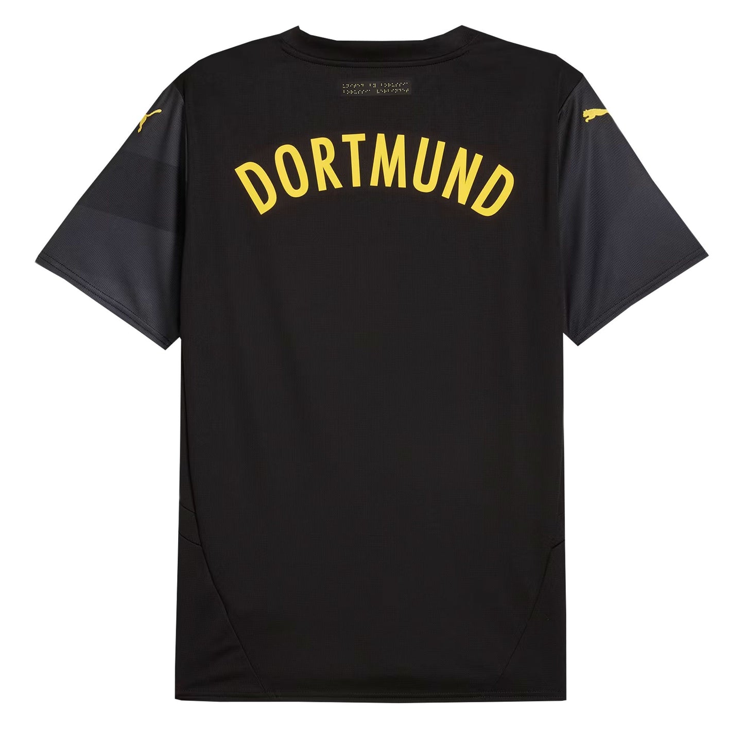 PUMA Men's Borussia Dortmund 2024/25 Away Jersey Black/Faster Yellow