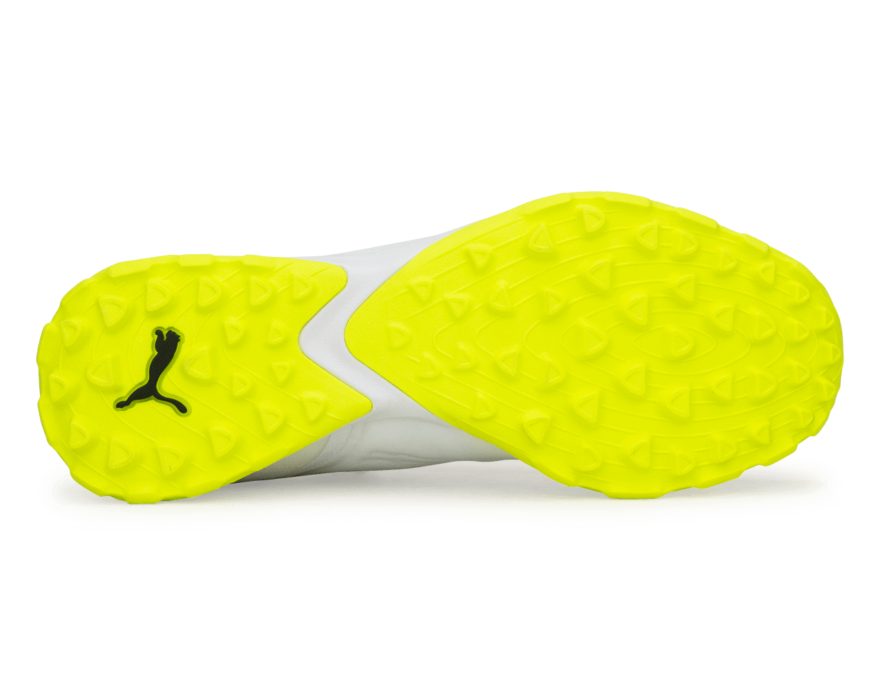 PUMA Men's King 20 Pro Cage TF White/Yellow Alert