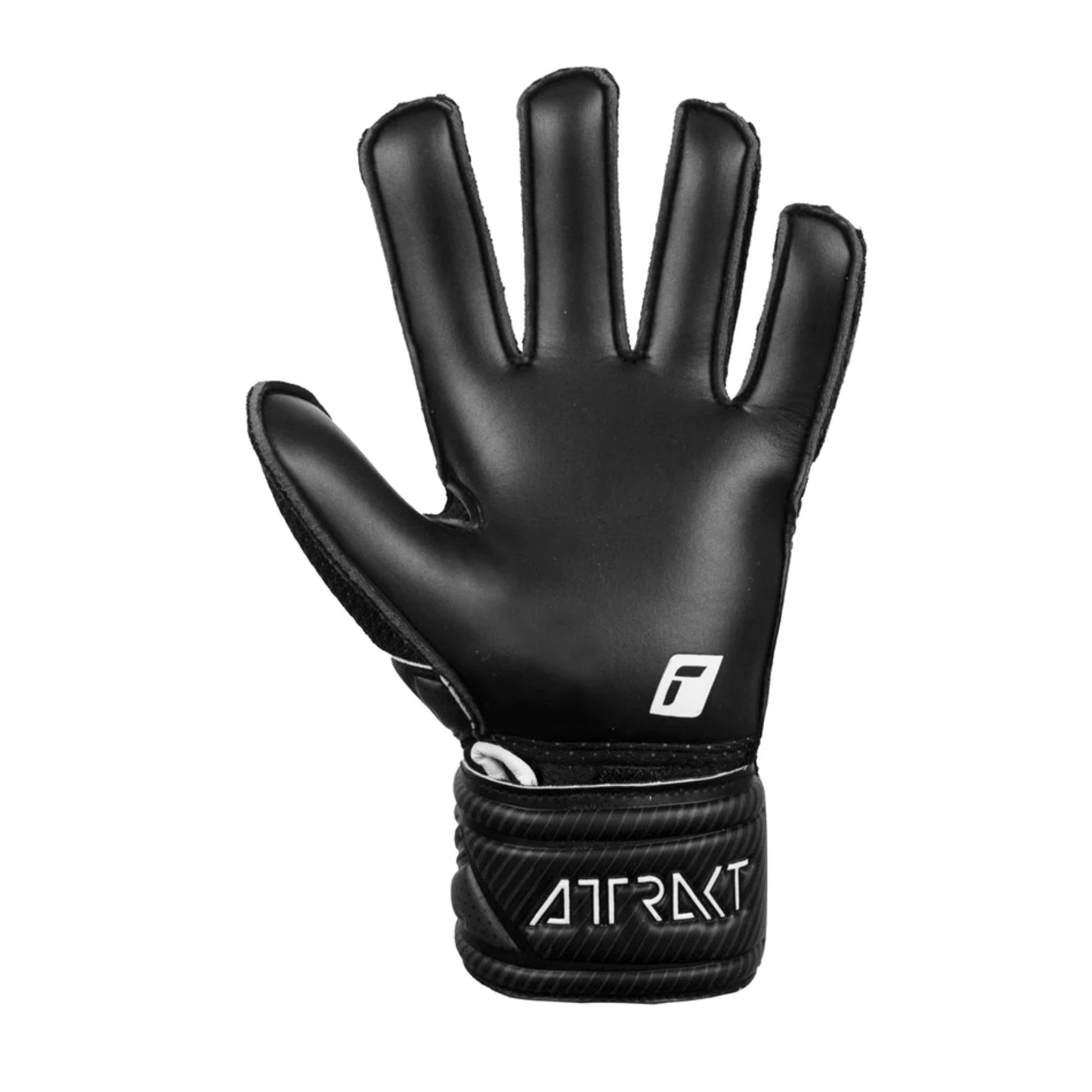 Reusch Kids Attrakt Solid Fingersave Goalkeeper Gloves Black/White